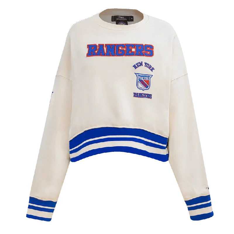 SUDADERA DE CUELLO REDONDO NHL NEW YORK RANGERS RETRO CLASSICS PARA MUJER Fleece Zip-up Hoodie