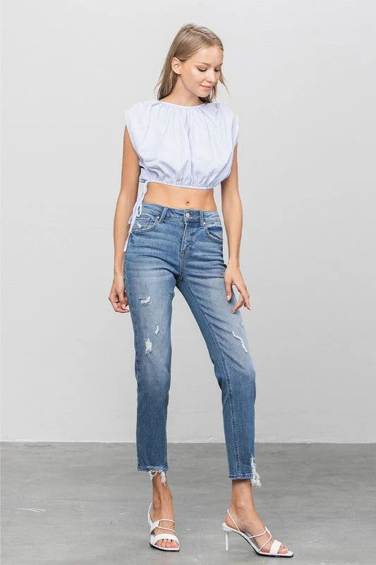 Insane Gene Mid Rise Slim Girlfriend Jeans