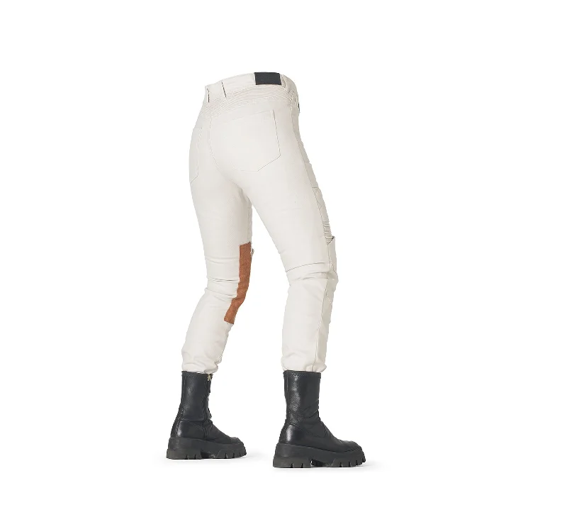 Fuel Motorcycles Sergeant 2 Ladies Trousers - Colonial White