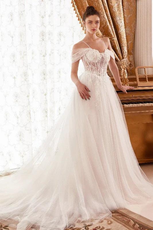 Cinderella Divine WN307 Simple Wedding Gown