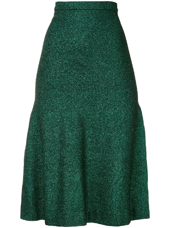 Allude Metallic Knit Skirt Tiered unclassified skirts