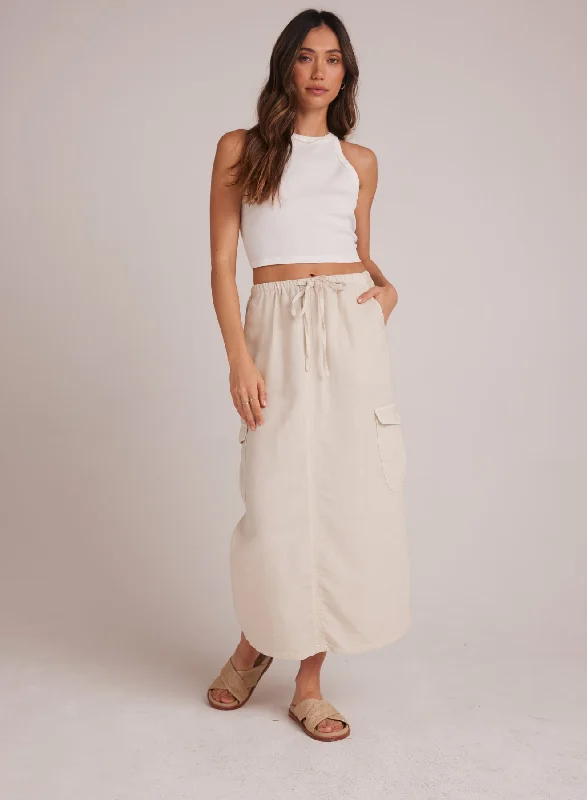 Goldie Bellow Pocket Cargo Skirt - Seashell Sand Elegant unclassified skirts