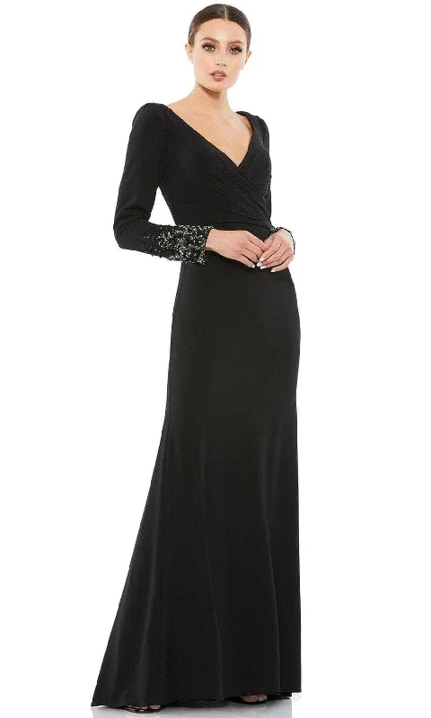 Mac Duggal 55712 - Embellished Long Sleeve Evening Gown Bachelorette party dresses