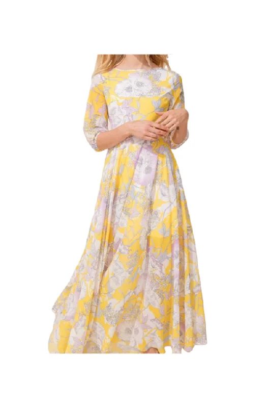 YUMI KIM Women's Garden Light Lemon Woodstock Maxi #DR3298m/258 NWT Urban Outfitters maxi dresses