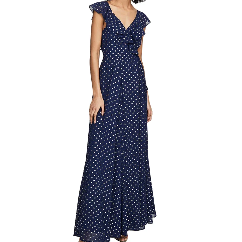 YUMI KIM Women's Hot Spot Navy Iris Maxi Dress #DR19598 NWT Vintage maxi dresses