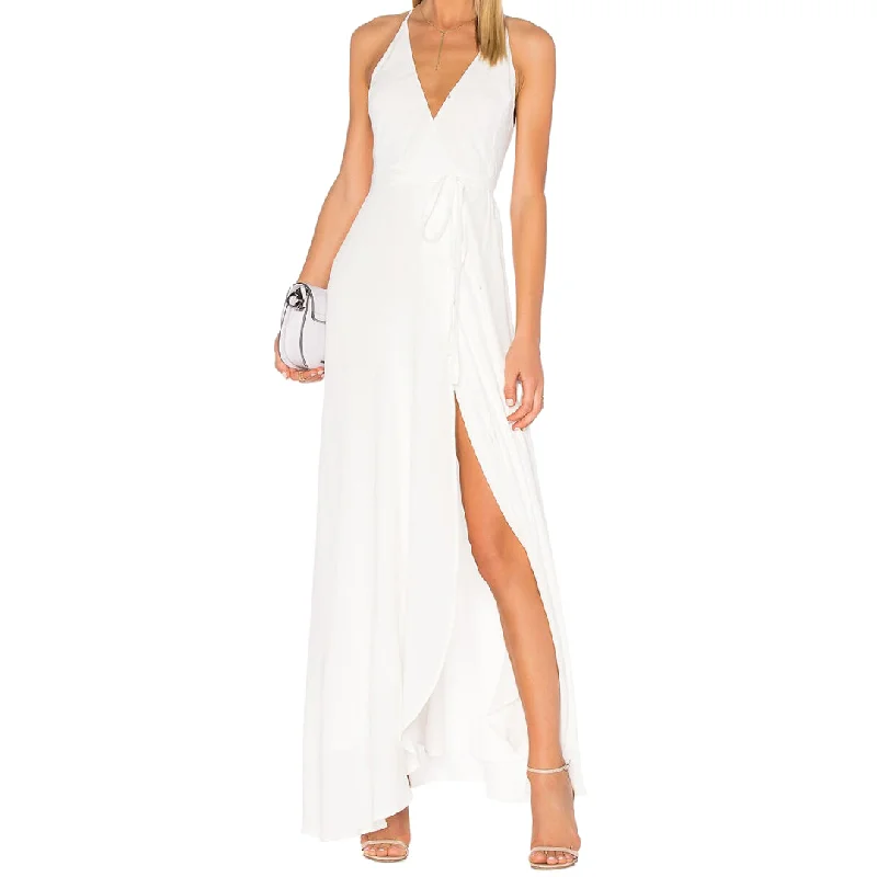 YUMI KIM Women's White Rush Hour Maxi Dress #DR1478 Large NWT New Year's Eve maxi dresses