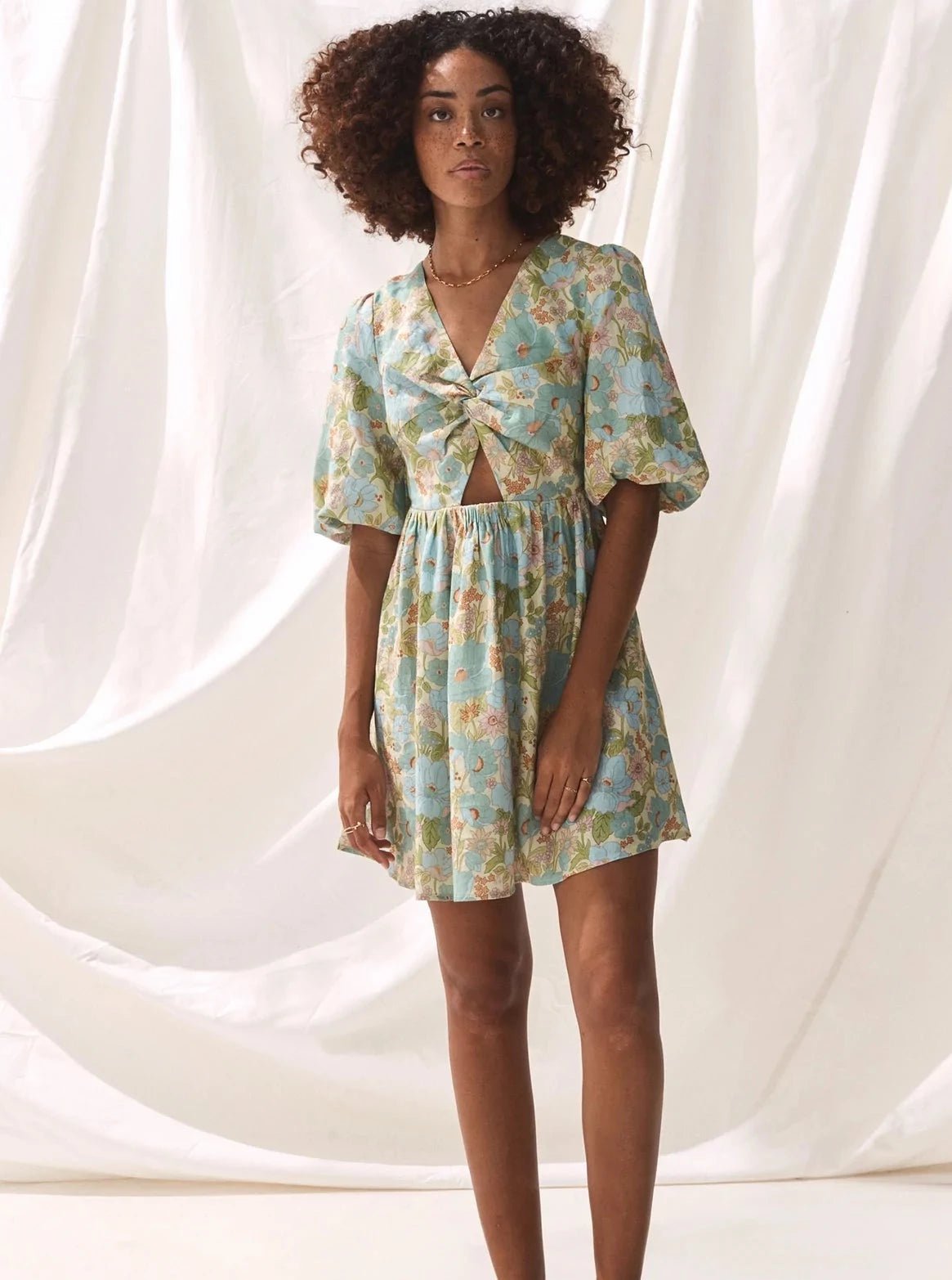 The Bria Dress in Sadie Floral New Year's Eve floral dresses