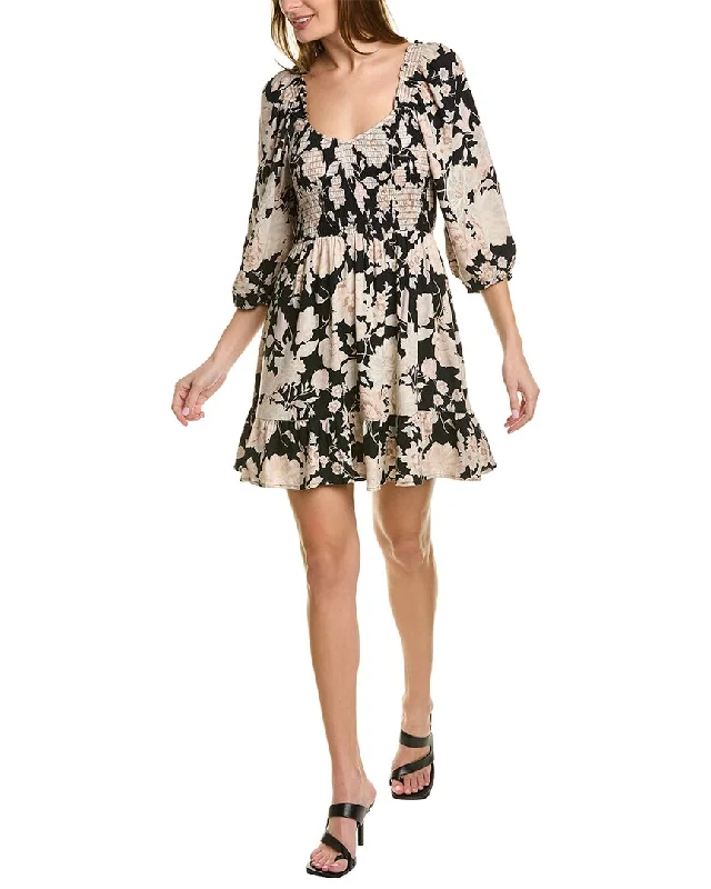 Saltwater Luxe Lane 3/4-Sleeve Mini Dress Mini Skirt Style