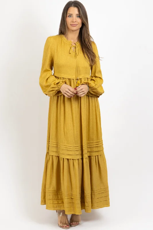 GLIMMER GOLDEN MAXI DRESS Pleated Maxi Skirt