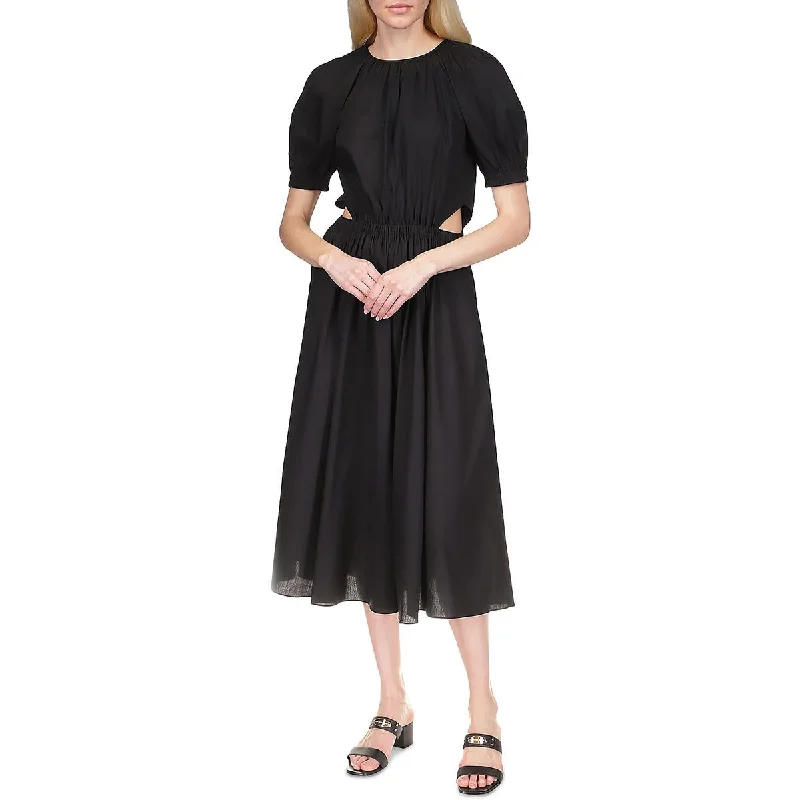 Womens Puff Sleeve Long Maxi Dress Comfortable Maxi Skirt