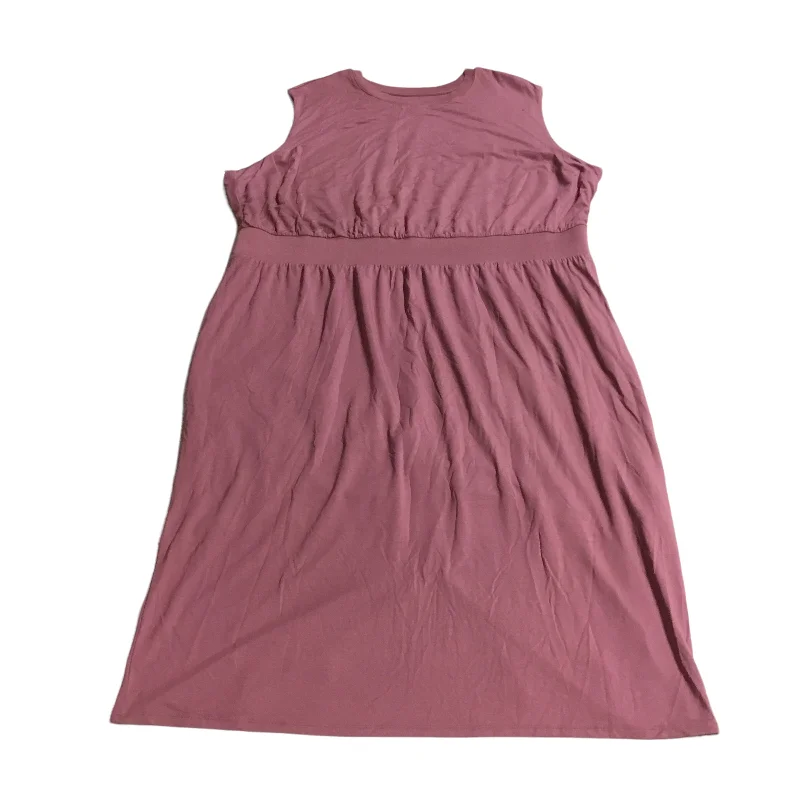 Athletic Dress By Athleta In Mauve, Size: 2x Fashionable unclassified dresses