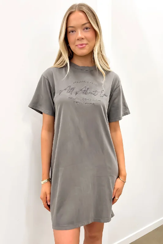 Classic Tee Dress Charcoal Chic unclassified dresses