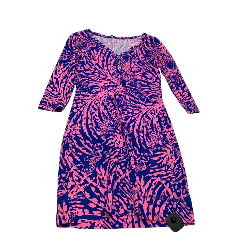 Dress Designer By Lilly Pulitzer In Blue & Pink, Size: Xs Graduation unclassified dresses