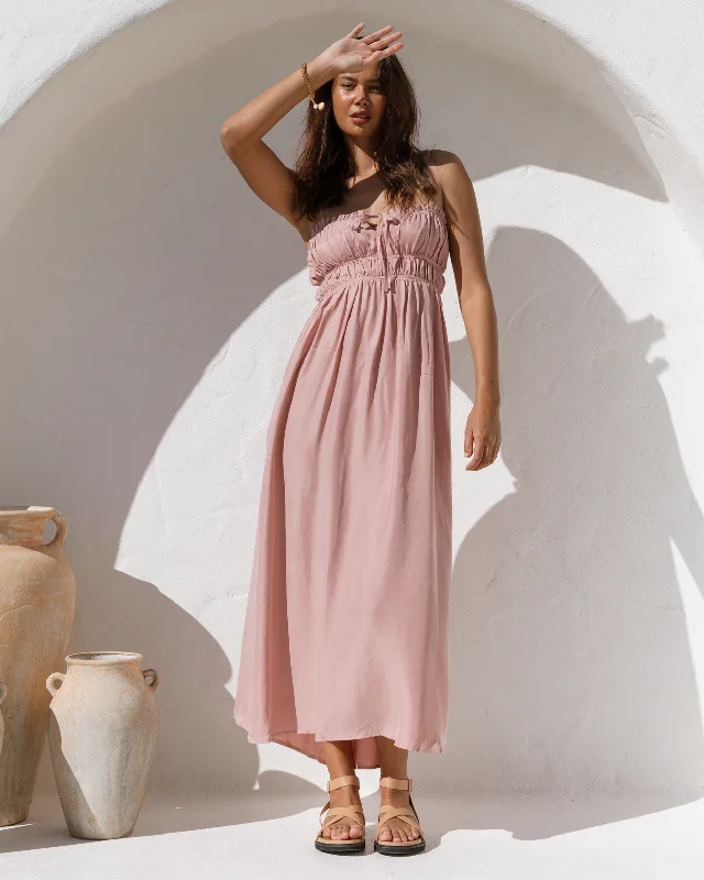 FINAL SALE | Enya Dress | Dusty Pink Sleeveless unclassified dresses