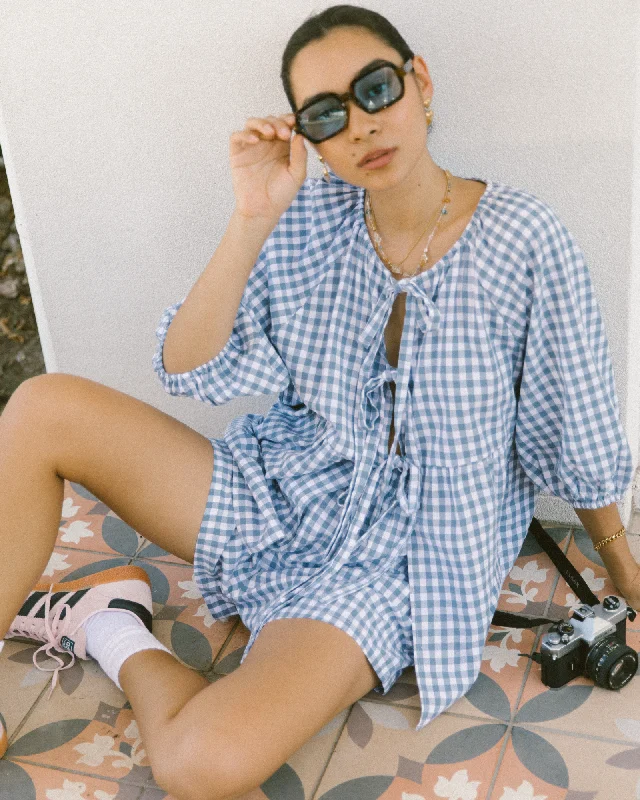 Florence Top | Blue Gingham Travel unclassified dresses