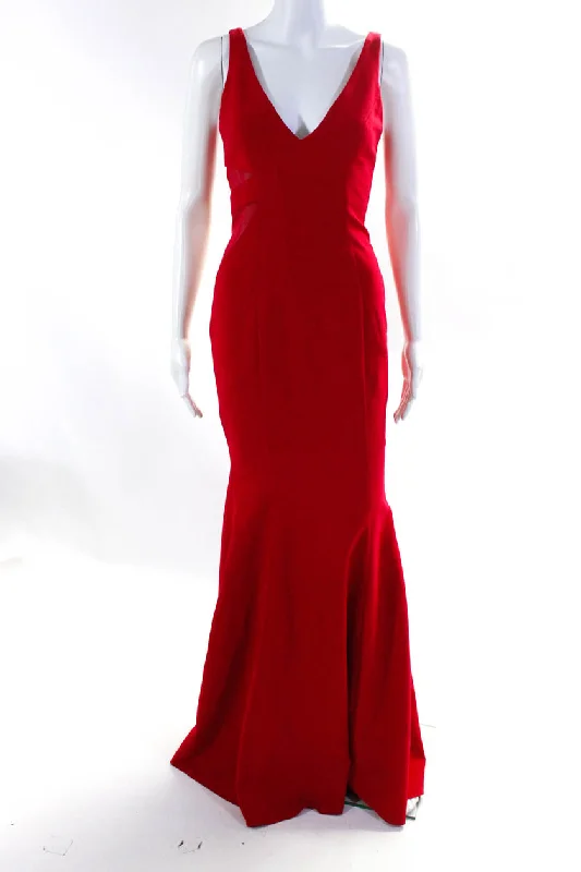 Jay Godfrey Womens Red Red Rockefeller Gown Anniversary unclassified dresses