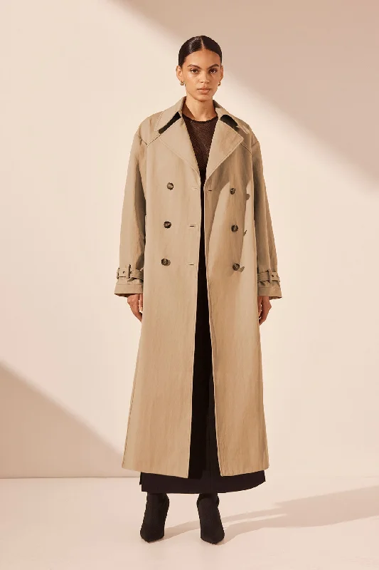 KAI TRENCH COAT - KHAKI BEIGE Dark color unclassified dresses