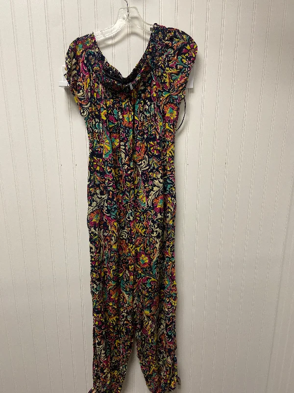 Multi-colored Jumpsuit Anthropologie, Size M One-shoulder unclassified dresses