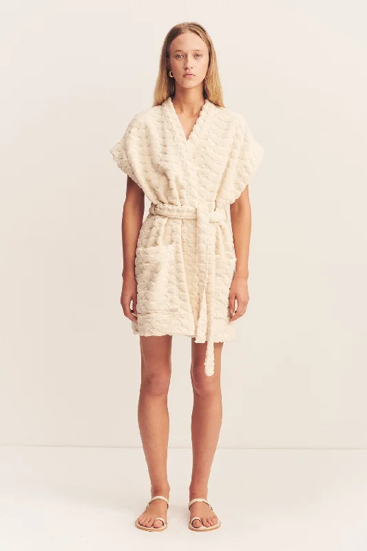 PAULINE SLEEVELESS ROBE - BONE Minimalist unclassified dresses