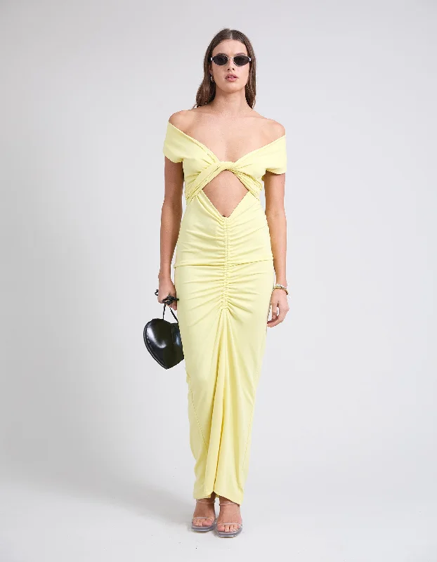 PFEIFFER x GIRLS WITH GEMS EXCLUSIVE | RAMOS DRESS | LEMON Luxury unclassified dresses