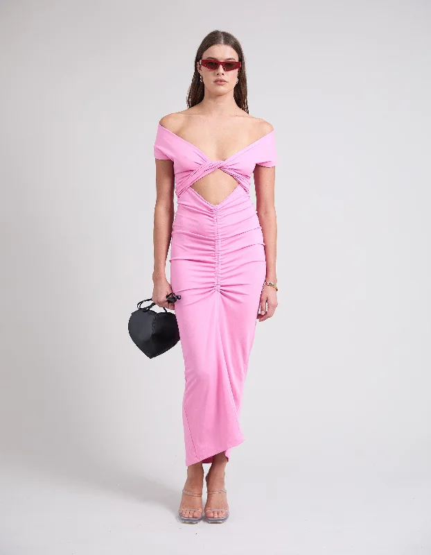 PFEIFFER x GIRLS WITH GEMS EXCLUSIVE | RAMOS DRESS | PINK Long unclassified dresses