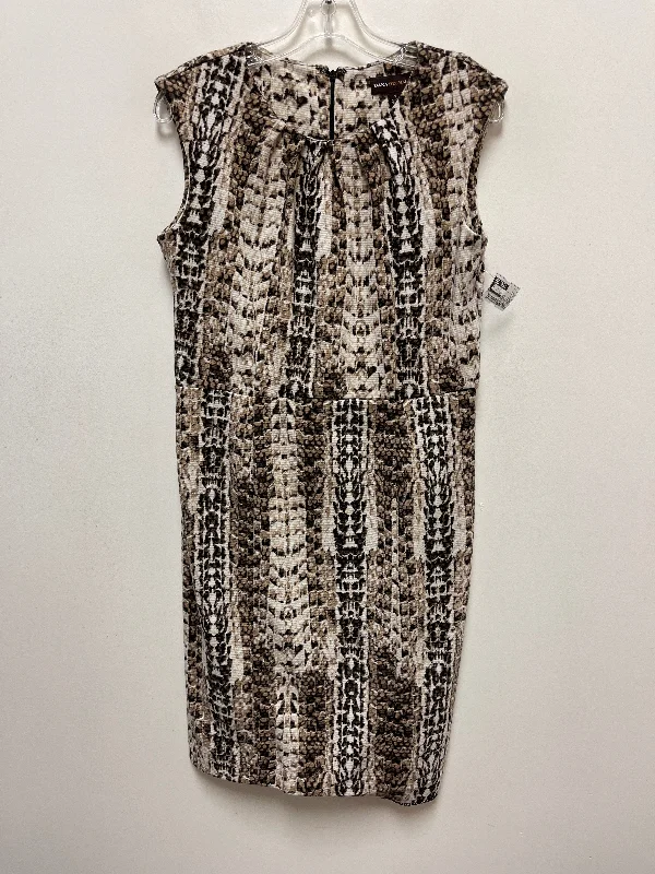 Tan Dress Casual Midi Dana Buchman, Size M Midi Skirt Chic