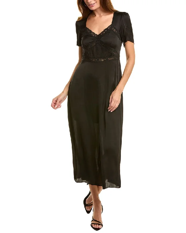 The Kooples Lace Trim Midi Dress Tulle Midi Skirt