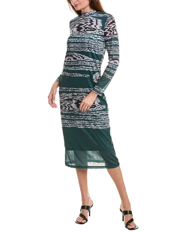 YAL New York Printed Midi Dress Knit Midi Skirt